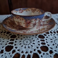 Antik fajansz Sarreguemines teás csésze - Minton dekorral 2.