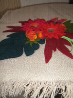 Wonderful felt floral special turkish tablecloth running