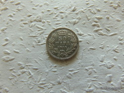 Szerbia ezüst 50 para 1915 01