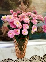 Beautiful peach pink glass vase