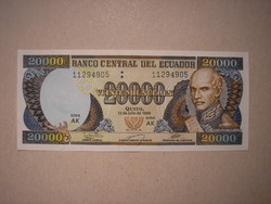 Ecuador-20 000 Sucres 1999 UNC