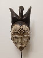 Antik afrikai patinás fa maszk Punu népcsoport Gabon africká maska 296 dob3 8004