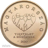 20 Forint Tisztelet a Hősöknek MNB Rolniból zárt Kapszulában UNC
