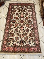 Hand-knotted silk carpet 94x170