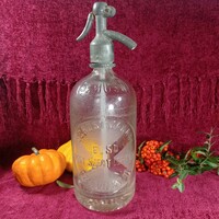 Régi egy literes szódás üveg, Pestszentlőrinc és Veszprém