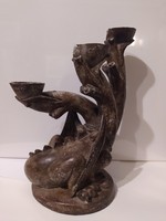 Three-headed dragon candle holder (heavy piece)