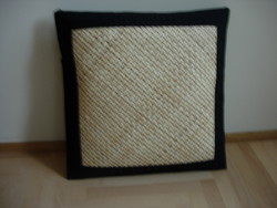 Decorative pillow in a black frame