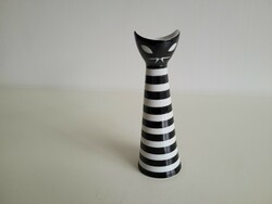 Retro Zsolnay porcelán macska cica váza Török János mid century macskás váza