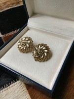 A pair of vintage gilded earrings from the old Lisner brand