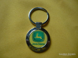 John deere metal key ring