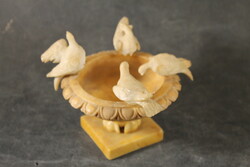 Stone carved tray with birds 292