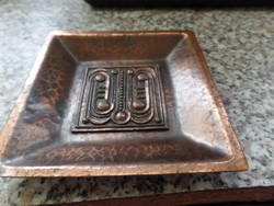 Copper ashtray made by Szabó gy