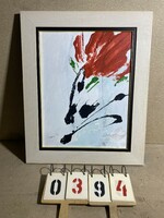 Rubint Ávrahám Péter olaj, kartonon festménye, 50 x 64 cm-es. 0394