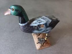 Hand painted duck figure