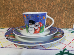 Porcelain children's breakfast set - Santa Claus -