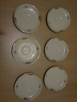 Bavarian porcelain bowls, plates with floral gilding