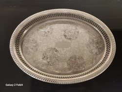 Medium-sized silver-plated tray