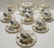 Zsolnay cornflower pattern tea set for 6 people