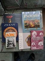 Zsolnay books in a package