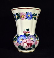 Kispest old marked majolica faience vase