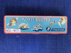 MOST OLCSÓBB !!! NOS !!!60-as évek STAEDTLER NORIS-DUETTO Kéthegyű Színes Ceruza !!!