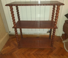 Colonial standing shelf, stand, in good condition