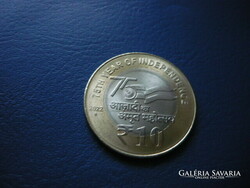 India 10 Rupees 2022 Independence 75th Anniversary! Bimetal! Rare!