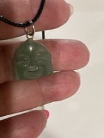 Real jade lucky laughing buddha pendant.