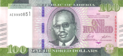 Libéria 100 Dollár 2021 UNC