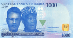 Nigeria 1000 niara 2022 oz