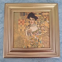 Adele Klimt painting in decoupage image