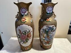 Pair of oriental porcelain floor vases