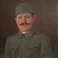 Portrait of a monarchist soldier, 1917. Greifenburg. Militaria
