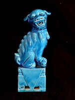 XX. No. Chinese porcelain, blue painted fo - lion - dog figure