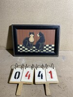 Art deco cicák, festmény, olaj, vászon, 50 x 30 cm-es. 0441