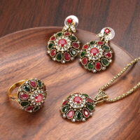 Hürrem jewelry set ring-necklace-earrings 90