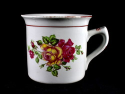 An old rose-pattern porcelain mug from Hölloháza