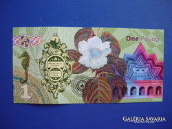 Prometheus island 1 pound 2020 flower seahorse! Rare fantasy paper money! Unc!
