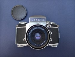 Exakta Varex iia fényképezőgép és Carl Zeiss Jena Tessar 50mm f2.8 objektív
