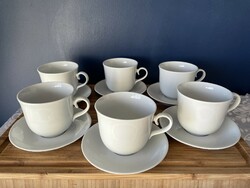 Alföldi saturnus 6 teacups + 6 saucers