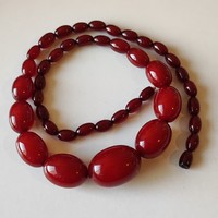 Gyönyörű Antik cherry bakelit nyaklánc 63cm