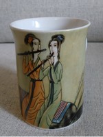Japanese-inspired porcelain ceramic mug