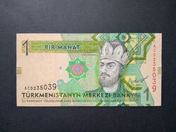 Türkmenisztán 1 Manat 2012 Unc