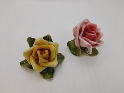 Ens porcelain roses in pairs, 2 in one