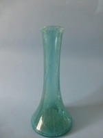 Ritka türkiz karcagi fátyolüveg váza