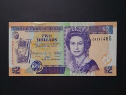 Belize 2 Dollars 2017 aUnc+