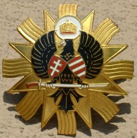 Old star cross and badge of the Society of St. Laszlo (1861) and order