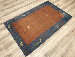 Gabbeh - Indian hand-knotted thick wool rug, 96 x 154 cm