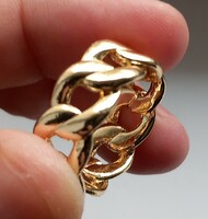 Aranyozott lánc gyűrű 57 as méretben.