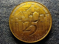 Belgium i. Baldvin 25 franc token 30mm 1980 gravensteen (id81134)